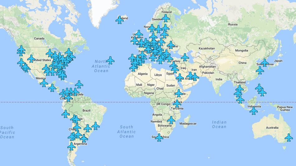 Airport wifi passwords map